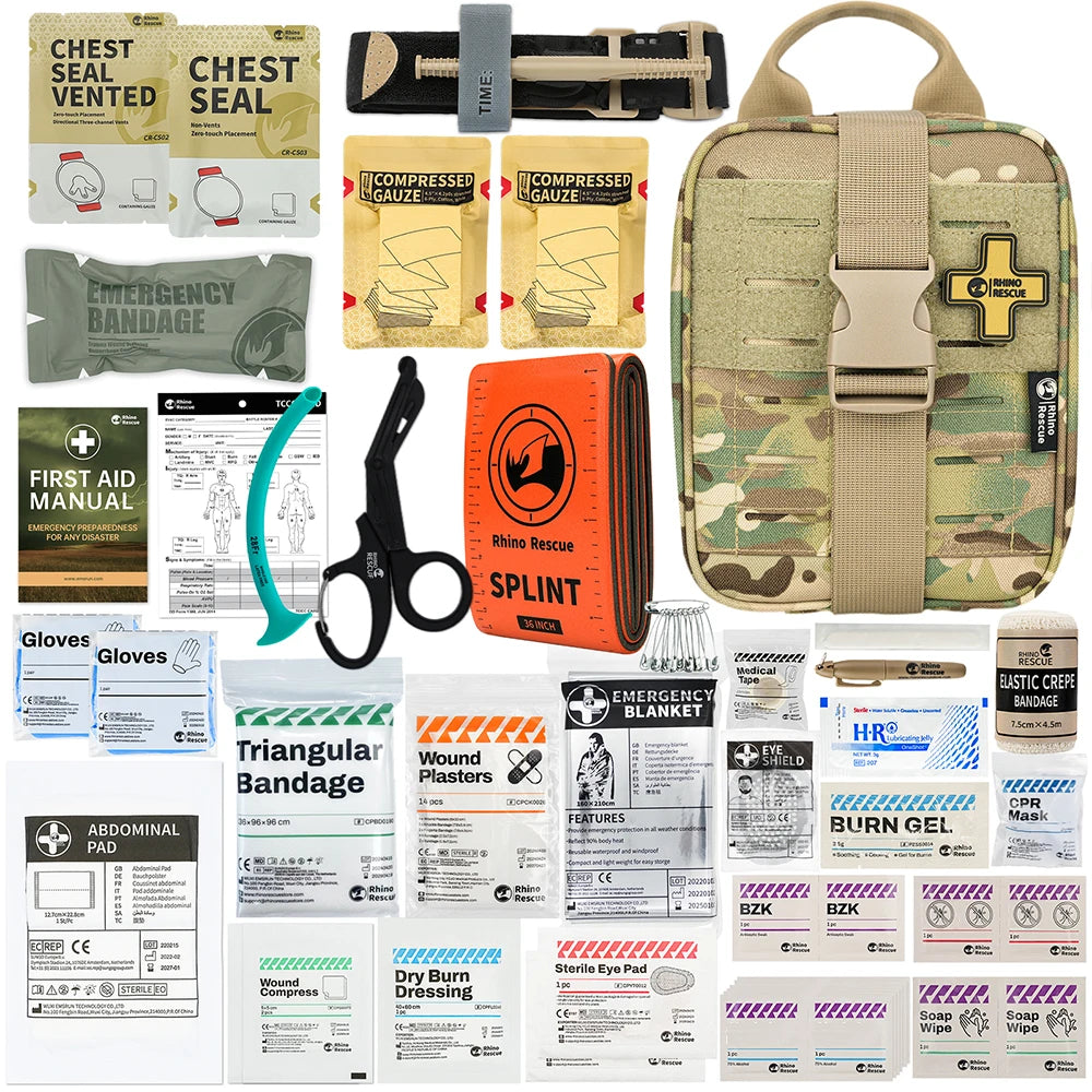 RHINO RESCUE-SE IFAK Trauma First Aid Kit | Tactical Medical Pouch | Emergency