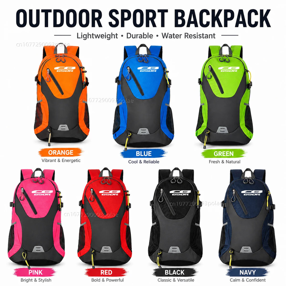 Backpack Honda CB650R Motorcycle Travel Bag Riding Touring Commuter Gift