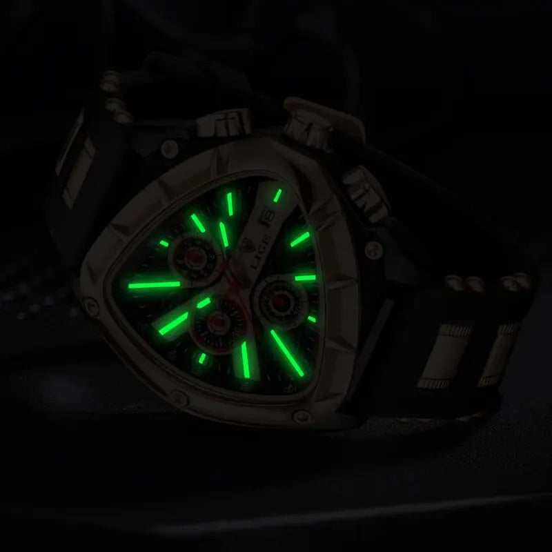 LIGE Original Luxury Men's Watch with Box choice of finish, Perfect Gift