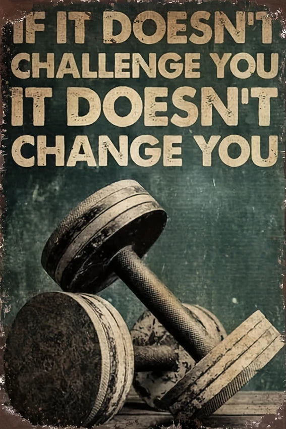 Gym Metal Sign – Interesting Wall Decoration for Room, Bar, Garage, or Cafe