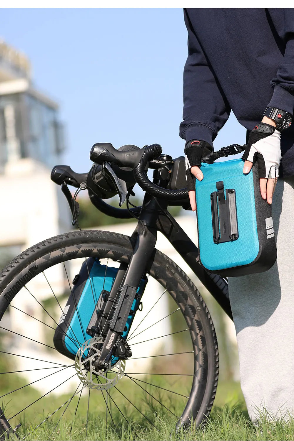 Rhinowalk Waterproof 4L-6L Bike Fork Bag Quick Release Shoulder Pack MTB Road
