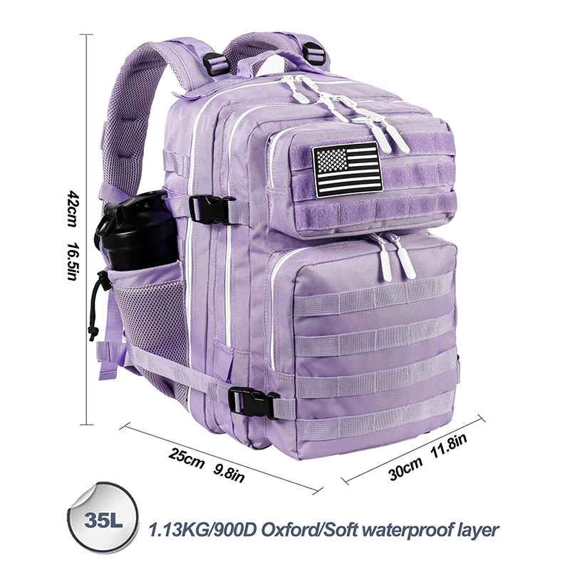 35L Tactical Gym Backpack Rucksack Sports Fitness Travel Bag Molle System