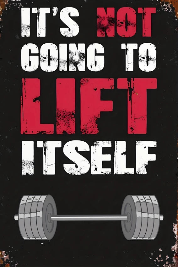 Gym Metal Sign – Interesting Wall Decoration for Room, Bar, Garage, or Cafe