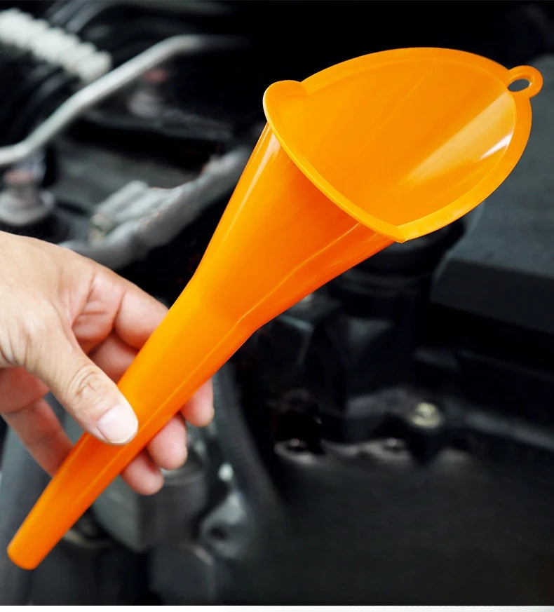 Long Stem Funnel - Anti-Splash Oil Fuel Filling Tool, Motorcycle Car Refueling