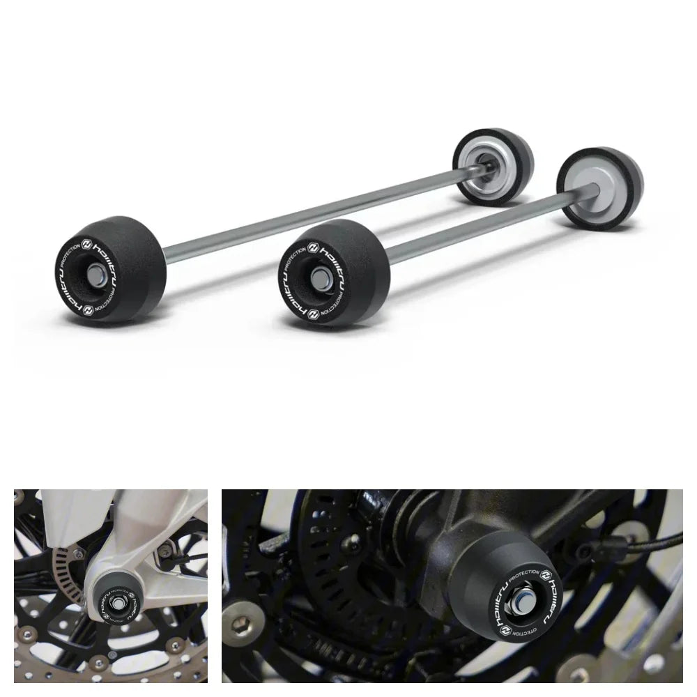 Triumph Street Triple 765 675 660 Axle Fork Crash Sliders Bobbins Set