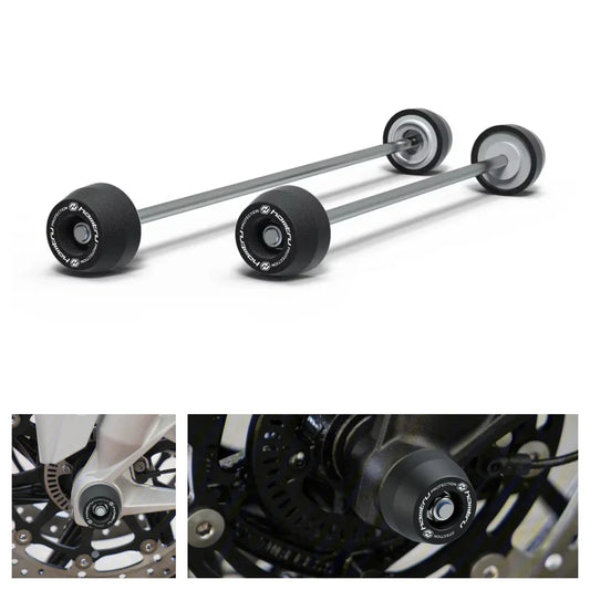 Triumph Street Triple 765 675 660 Axle Fork Crash Sliders Bobbins Set