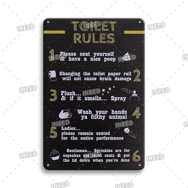 Funny Quote Tin Sign, Garage Wall Plaque, Humorous Metal Sign for Man Cave Decor