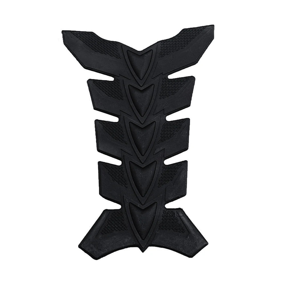 3D Motorcycle Gas Fuel Tank Pad Sticker Decal Black Rubber Protector Universal