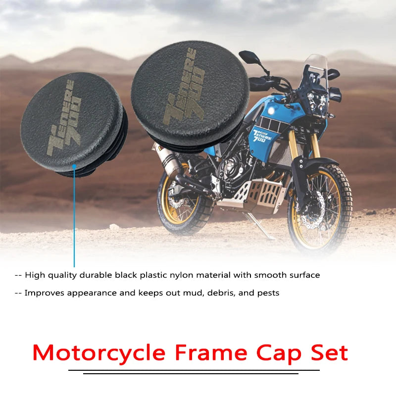 YAMAHA Tenere 700 Frame Hole Cover Caps Set (2019-2023) - Decorative Frame Plug