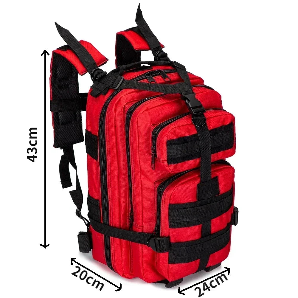 30L Empty Outdoor Backpack Bag - Medical Sport Hiking Travel First Responder