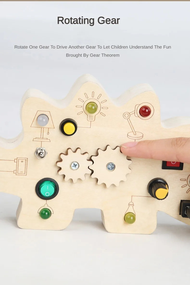 Montessori Busy Board LED Circuit Autism Sensory Cognitive Skill & Fine Motor Toy