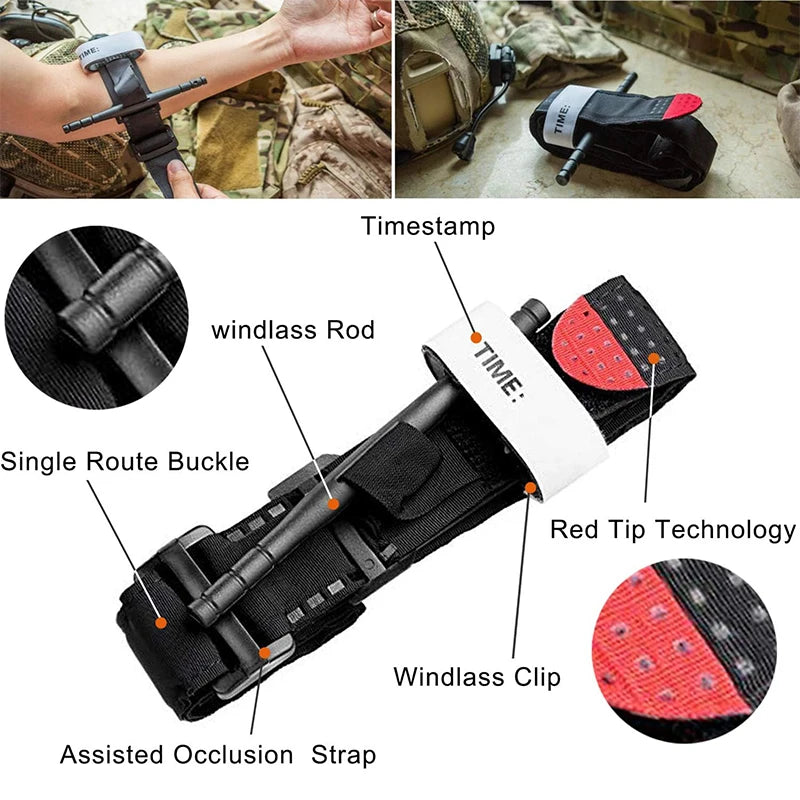 First Aid Kit: 131pc Trauma Medical with Tourniquet, Camping IFAK Molle