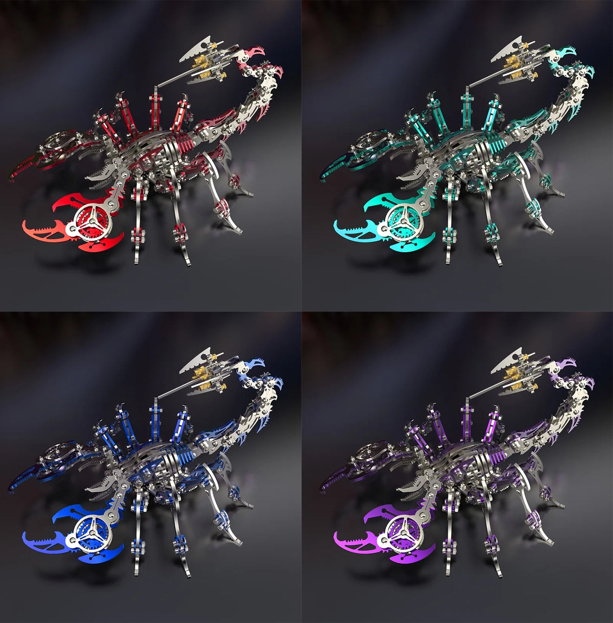 3D Scorpion Metal Puzzle Steampunk Insect Model Kit - 454 PCS DIY Model