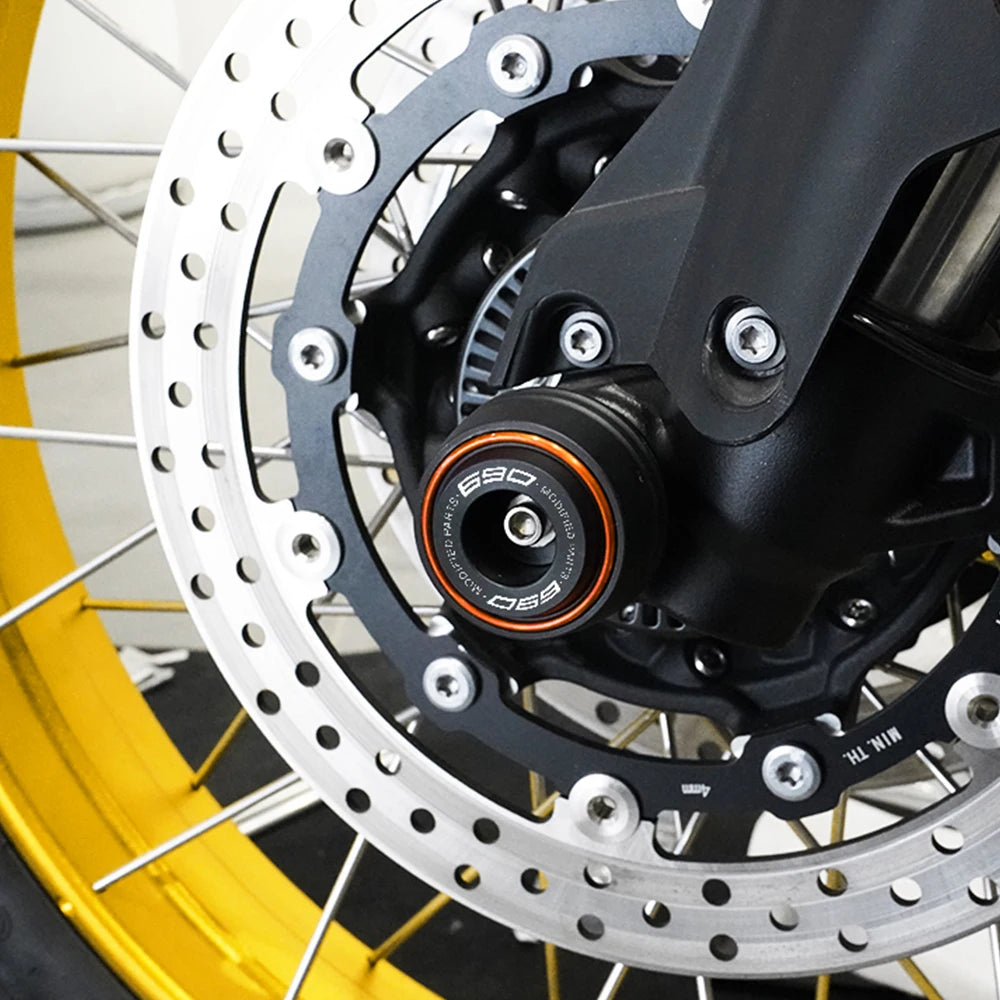 KTM 690 790 890 1290 Duke ADV F&R Axle Sliders Protectors 2017–2025
