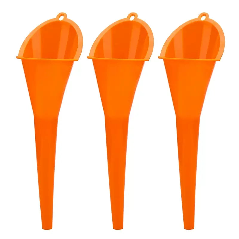 Long Stem Funnel - Anti-Splash Oil Fuel Filling Tool, Motorcycle Car Refueling