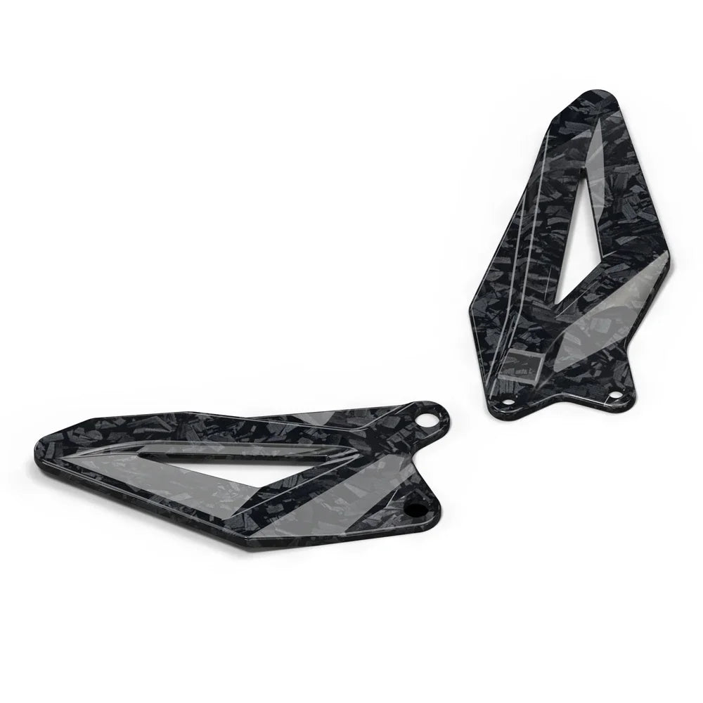 Kawasaki ZX-6R 2009-2024 Carbon look Footrest Pedal Heel Guard Plates