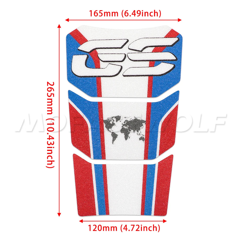 BMW R1250GS R1200GS Adventure Tank Pad Protector Resin Sticker Decals 2014-2023