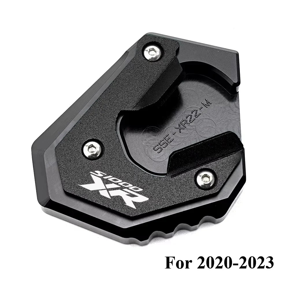 Kickstand Extension Pad Foot For BMW S1000XR 2017-2026  Valve Caps CNC Aluminum