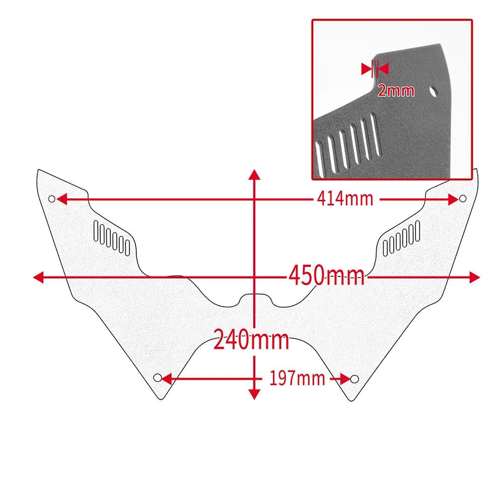 Forkshield Updraft Deflector for Honda CRF1100L Africa Twin 2020-2023 Infill