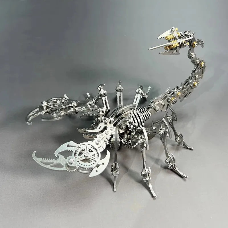 3D Scorpion Metal Puzzle Steampunk Insect Model Kit - 454 PCS DIY Model