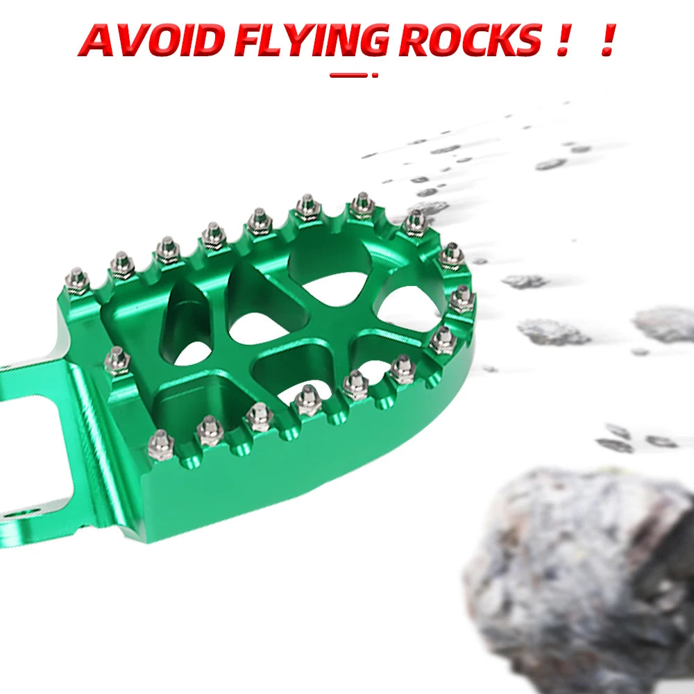 CNC Foot Pegs For Honda Africa Twin XRV650 XRV750 1988-2003 Footrests