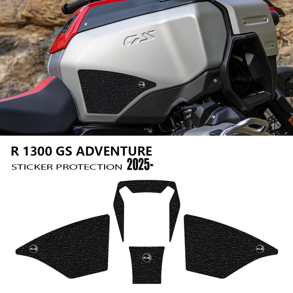 Tank Grip Pad BMW R1300GS Adventure 2024 2025 Anti-Slip Traction Kit Black