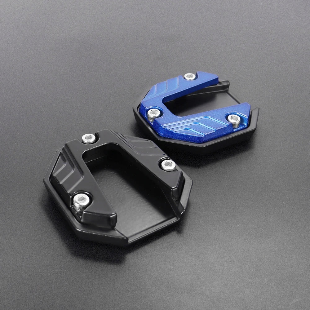 Motorcycle Kickstand Extender Foot Pad CNC Aluminium Support Plate, 5 Colors