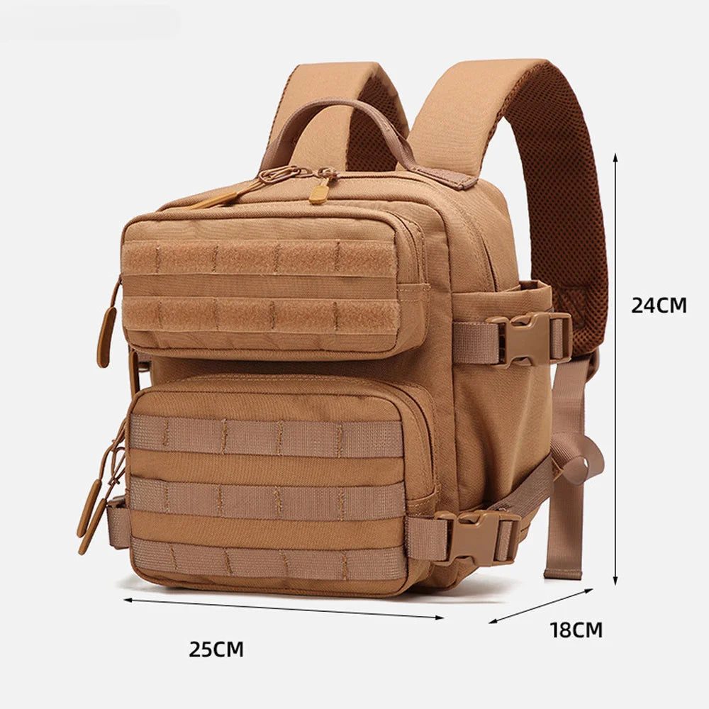 9L MOLLE Backpack Rucksack Bug Out Bag Hiking Outdoor Camping Oxford Cloth