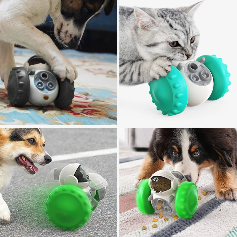 Interactive Dog Food Dispenser Toy - Slow Feeder, IQ Training, Anti-Anxiety