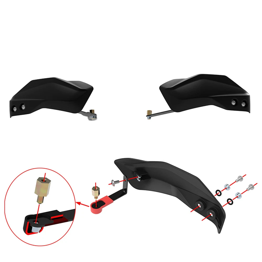 Zontes GK 125 155 200 350 Handguards Windshield Protector Hand Guard Set
