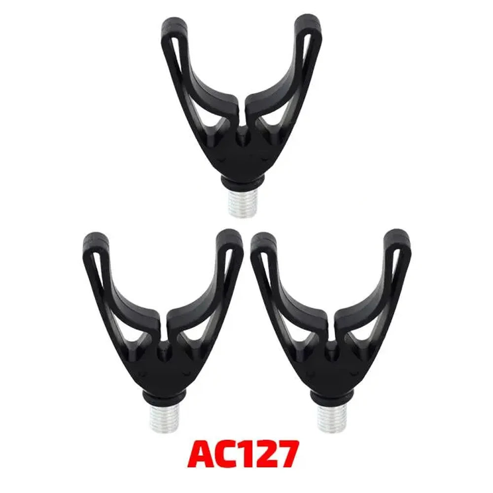 Hirisi 4 Pieces Carp Fishing Rod Rest Head for Bank Sticks & Buzz Bar