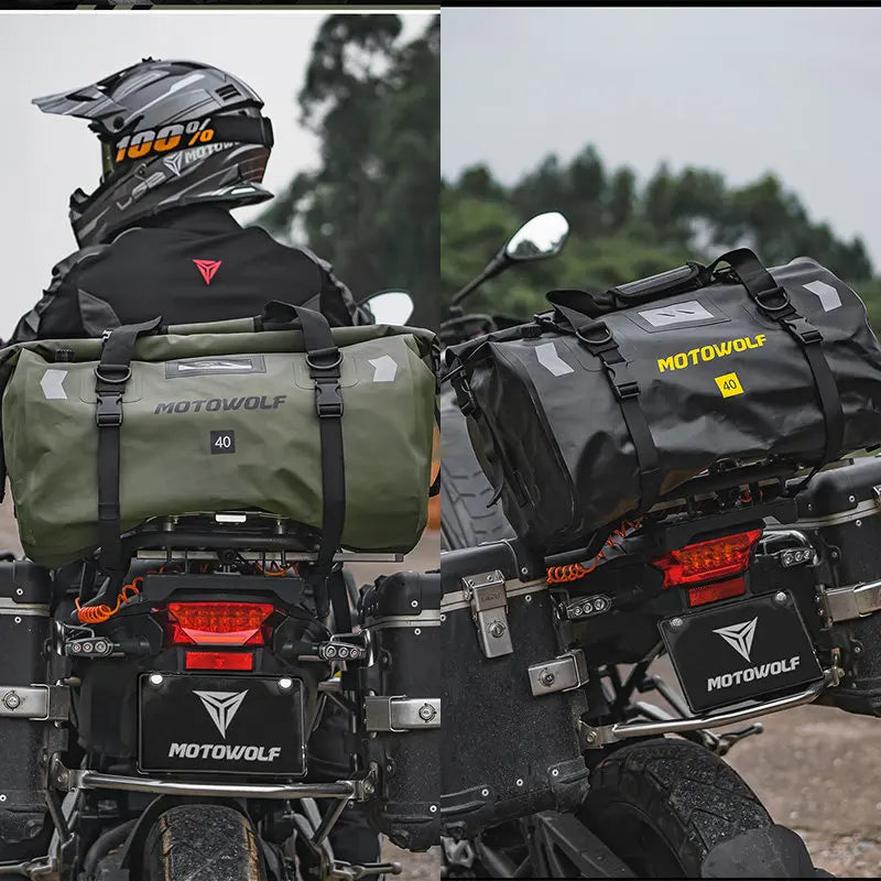 Waterproof Motorcycle Tail Bag 40/66L KTM BMW Yamaha Moto Luggage High Capacity