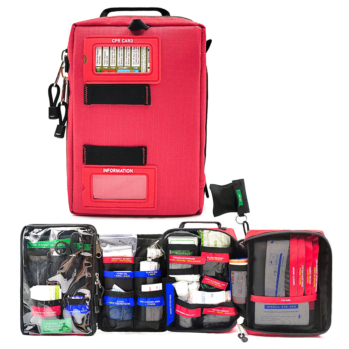 255pcs First Aid Kit Emergency Medical Bag, Cpr kit, Home, Car, Camping, Outdoor