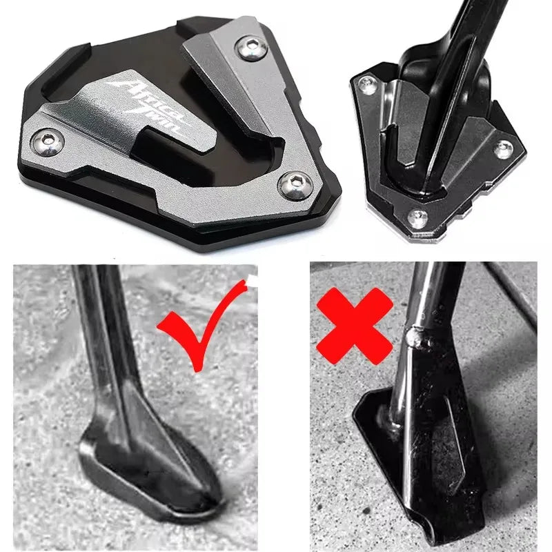 CRF1000L Side Stand Extension Pad for Honda Africa Twin 2016-2019 + Keychain