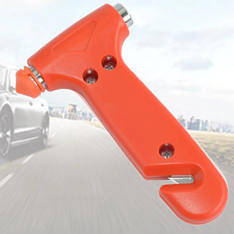 Emergency Car Safety Hammer Glass Breaker & Seat Belt Cutter, 2-in-1 Escape Tool