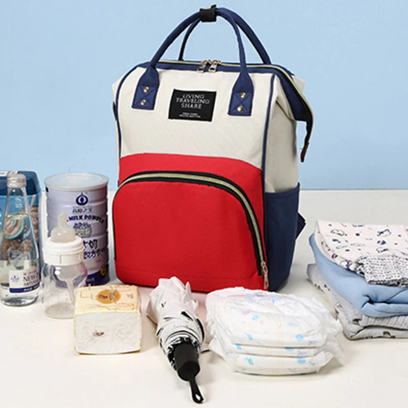 Large Capacity Canvas Mummy Bag - Stylish, Multi-Functional, Thermal Insulation