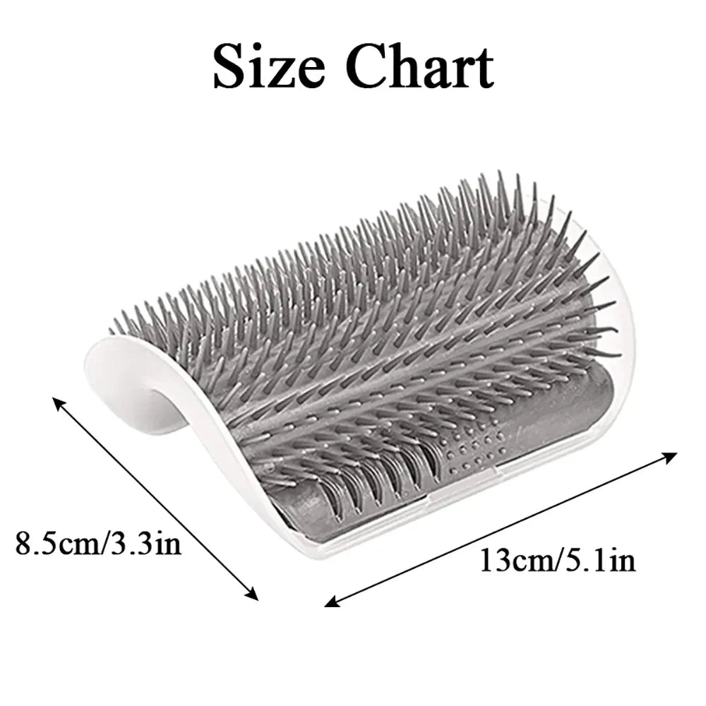 Cat Scratcher & Self-Grooming Massager – Hair Removal & Corner Brush