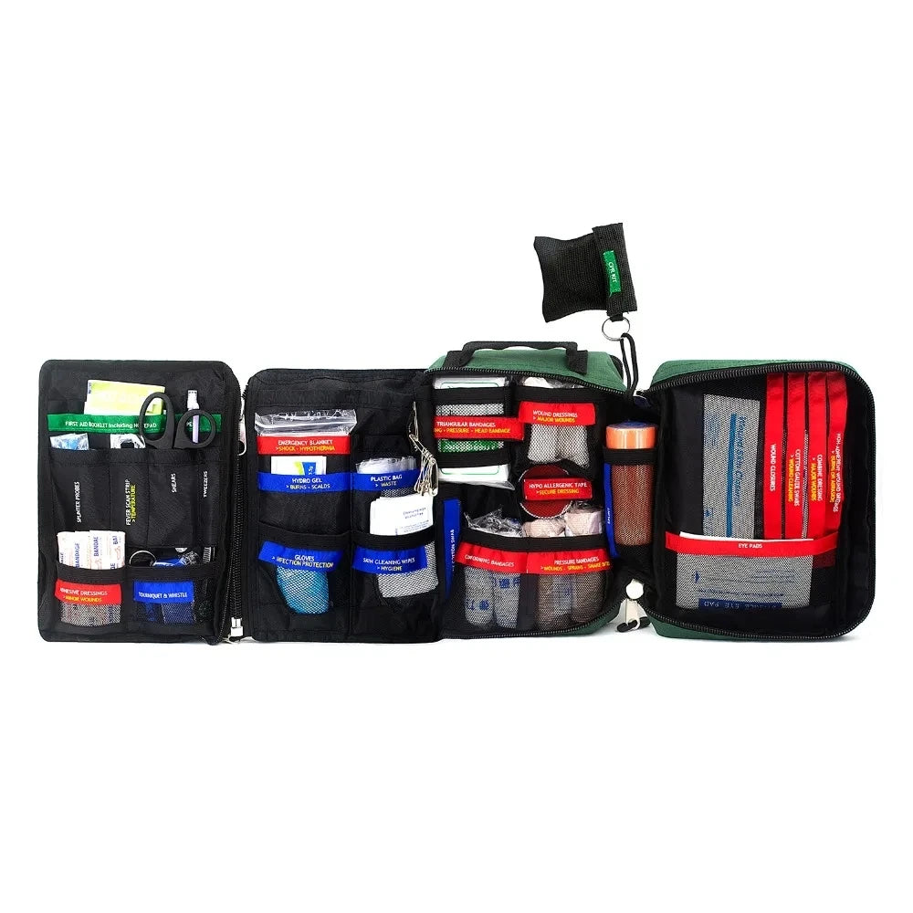 255pcs Large First Aid Kit Emergency Medical Bag, CPR kit for Home, Car, Outdoor