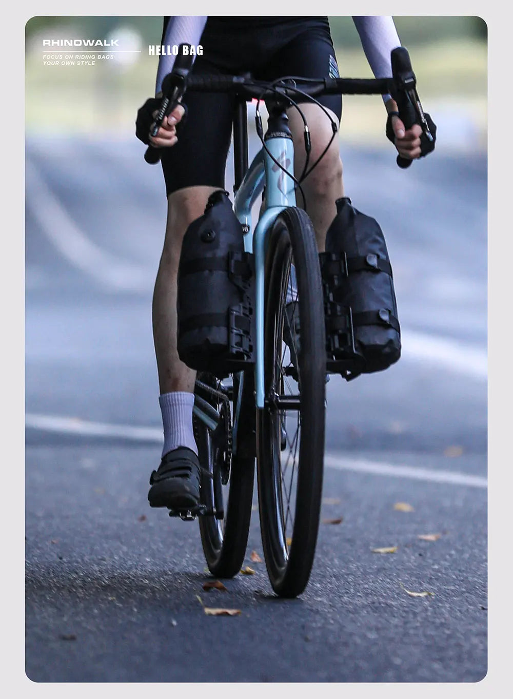 Rhinowalk 4L/7L Waterproof Bike Fork Bag Cage Mount Front Rack MTB RoadTour