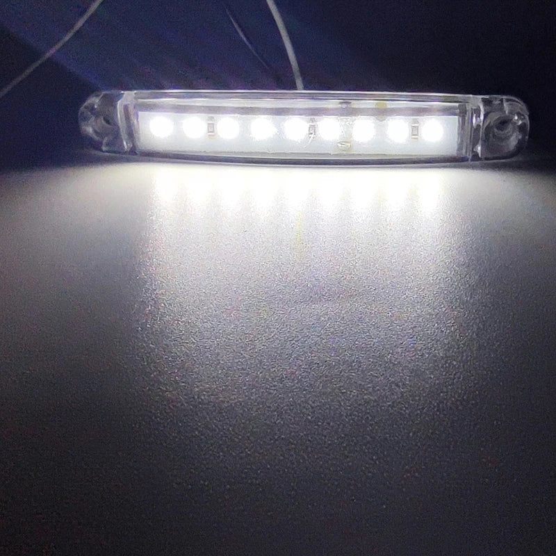 10PCS LED Trailer Side Marker Light 12V/24V Truck Lorry Indicator Lamp 9 SMD