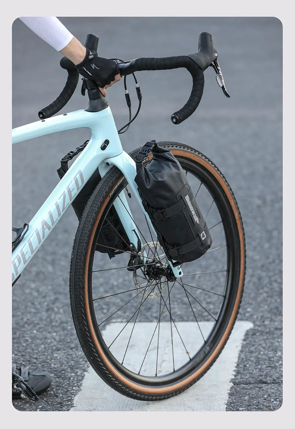 Rhinowalk 4L/7L Waterproof Bike Fork Bag Cage Mount Front Rack MTB RoadTour