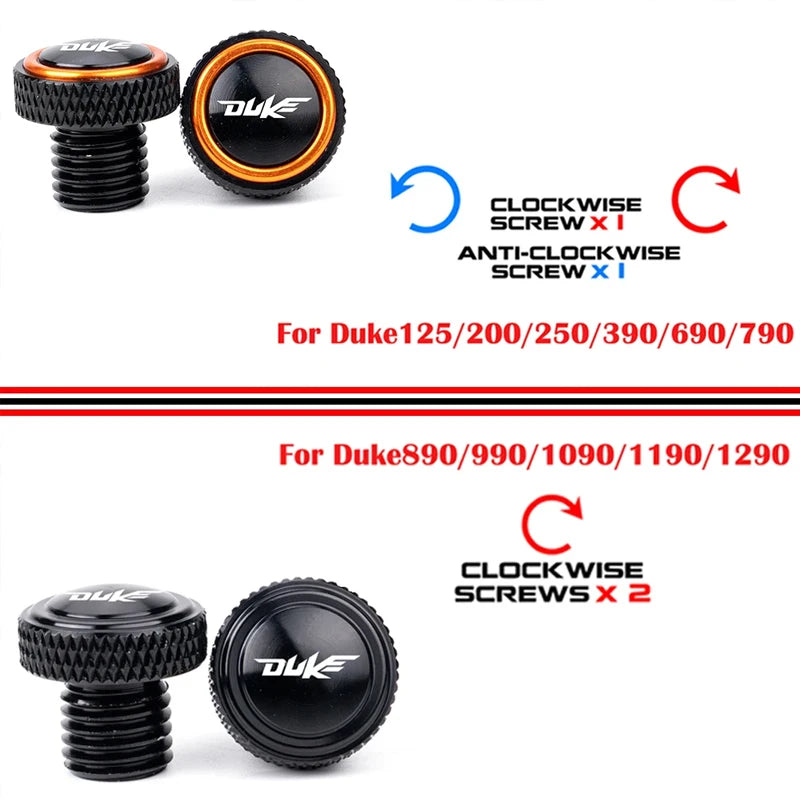 Rearview Mirror Hole Plug Screw Cap for KTM Duke 125-1290 CNC Aluminum Cover