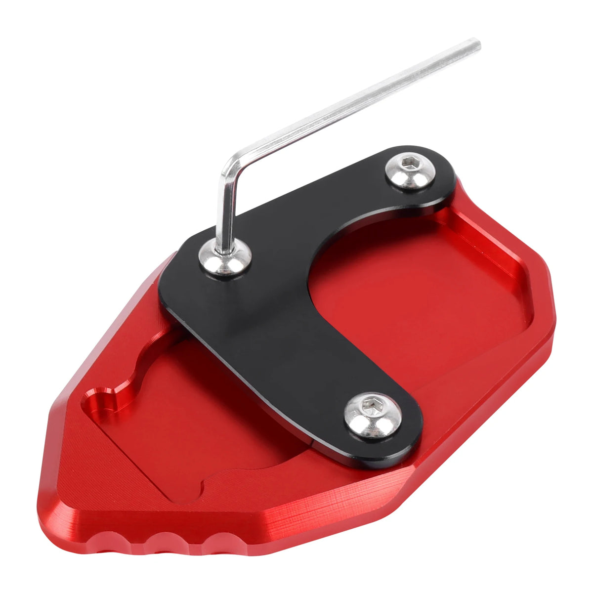 CRF300L Rally 2020-2024 Kickstand Extension Plate Foot Enlarger Pad Red Black