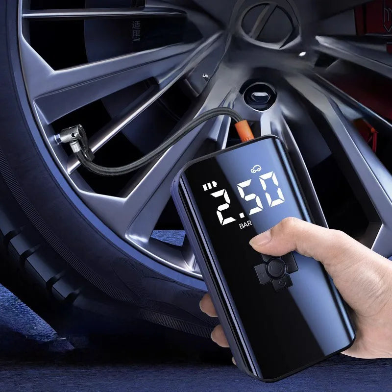 Rechargeable Motorcycle Air Pump Portable Compressor Tyre Inflator 150PSI 120W