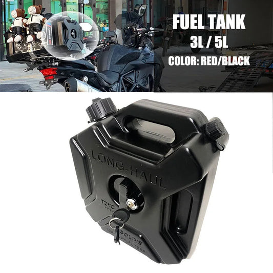 3L/5L motorcycle Fuel Tank Motorcycle Petrol Lock Bracket Adventure Touring