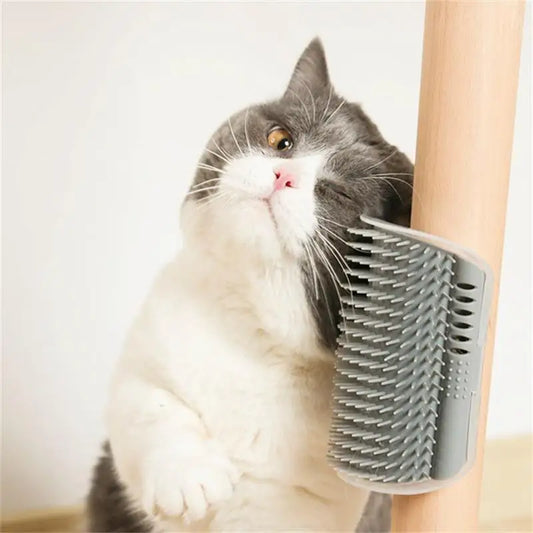 Cat Scratcher & Self-Grooming Massager – Hair Removal & Corner Brush