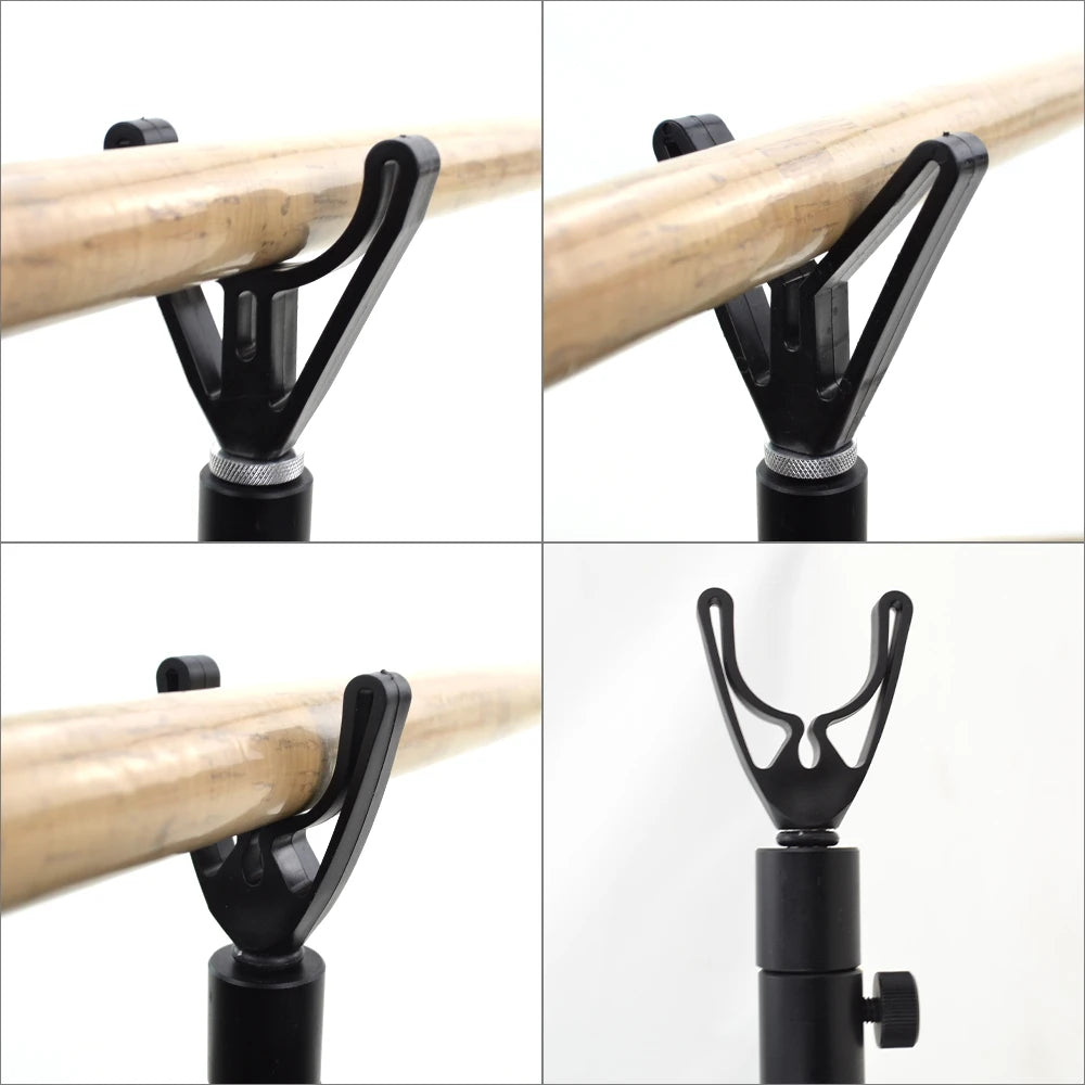 Hirisi 4 Pieces Carp Fishing Rod Rest Head for Bank Sticks & Buzz Bar