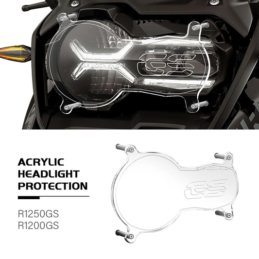 BMW R1200GS R1250GS Headlight Protector Guard 2013-2023 Acrylic Cover
