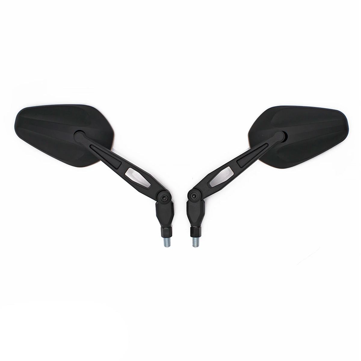 Universal Motorcycle Rearview Mirrors Pair – Sporty, Adjustable, ABS+Glass ADV