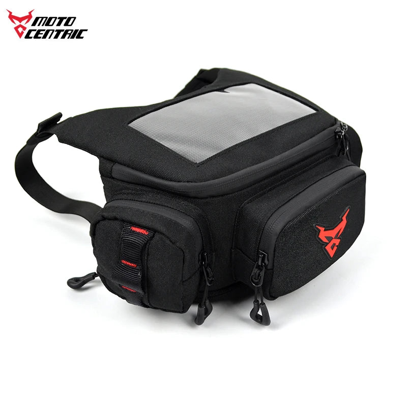Waterproof Motorcycle Handlebar Bag Waist Bag with Touch Screen for GPS